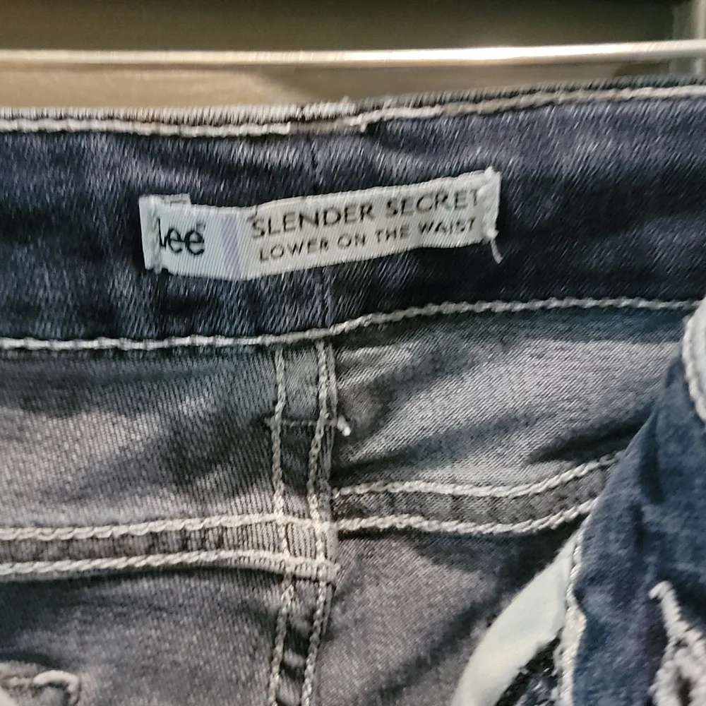 Lee Slender Secret Low Waist 14 Medium Capri - Picture 8 of 9